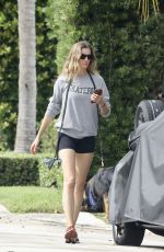 GISELE BUNDCHEN Heading to a Park with Her Dog in Miami 11/04/2023 