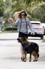GISELE BUNDCHEN Heading to a Park with Her Dog in Miami 11/04/2023 