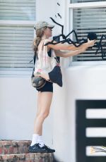 GISELE BUNDCHEN with a Giant Spider on Halloween in Miami 10/31/2023