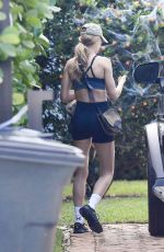 GISELE BUNDCHEN with a Giant Spider on Halloween in Miami 10/31/2023