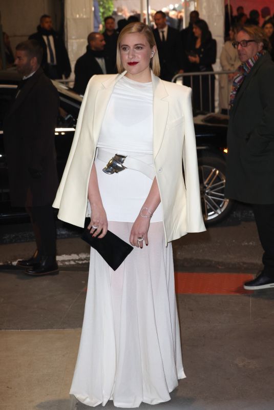 GRETA GERWIG Arrives at Gotham Awards in New York 11/27/2023