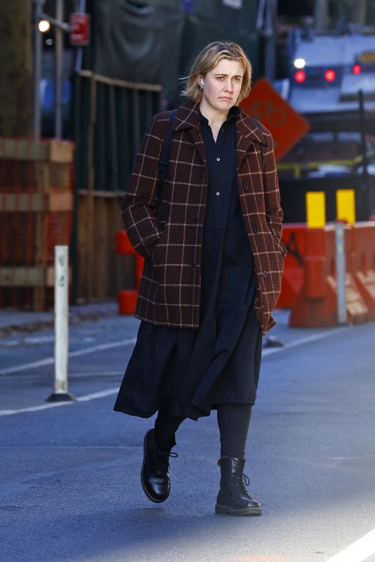 GRETA GERWIG Out and About in New York 11/03/2023
