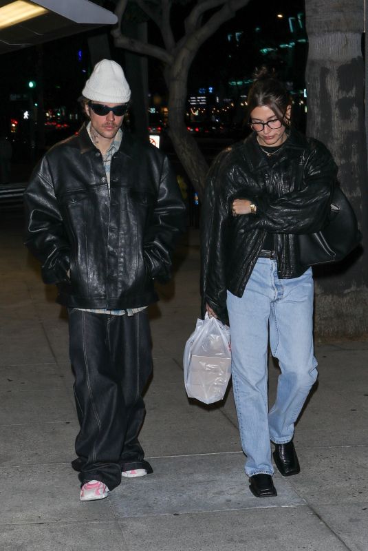 HAILEY and Justin BIEBER Night Out in Los Angeles 11/26/2023