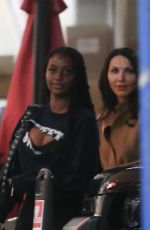 HAILEY BIEBER and JUSTINE SKYE Oit for Dinner with a Friend at Sushi Park in West Hollywood 11/29/2023