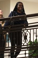 HAILEY BIEBER and JUSTINE SKYE Oit for Dinner with a Friend at Sushi Park in West Hollywood 11/29/2023