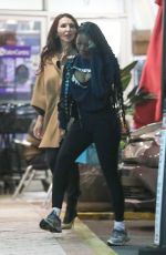 HAILEY BIEBER and JUSTINE SKYE Oit for Dinner with a Friend at Sushi Park in West Hollywood 11/29/2023