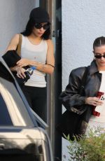 HAILEY BIEBER and ZOE KRAVITZ Leaves Workout Session in Los Angeles 11/14/2023