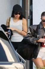 HAILEY BIEBER and ZOE KRAVITZ Leaves Workout Session in Los Angeles 11/14/2023