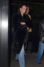 HANA CROSS Leaves Chiltern Firehouse in London 11/16/2023