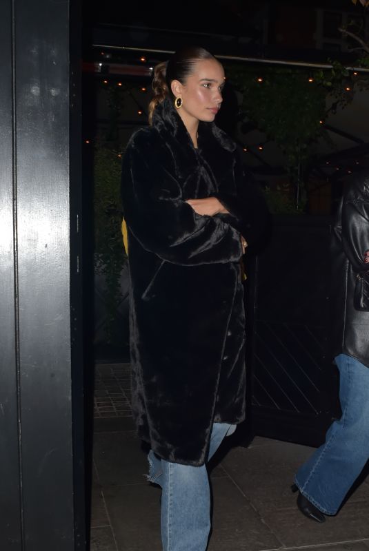 HANA CROSS Leaves Chiltern Firehouse in London 11/16/2023