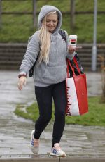 HANNAH SPEARITT Leaves Dancing on Ice Training in London 11/02/2023