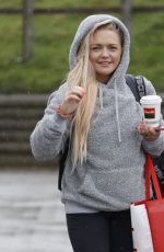 HANNAH SPEARITT Leaves Dancing on Ice Training in London 11/02/2023