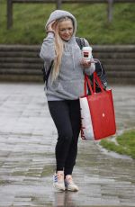 HANNAH SPEARITT Leaves Dancing on Ice Training in London 11/02/2023