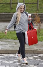 HANNAH SPEARITT Leaves Dancing on Ice Training in London 11/02/2023