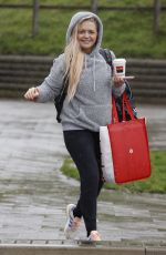 HANNAH SPEARITT Leaves Dancing on Ice Training in London 11/02/2023