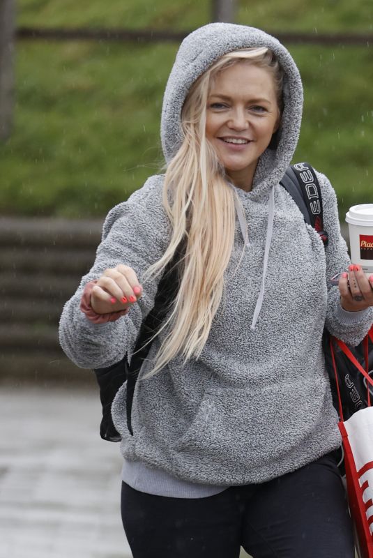 HANNAH SPEARITT Leaves Dancing on Ice Training in London 11/02/2023
