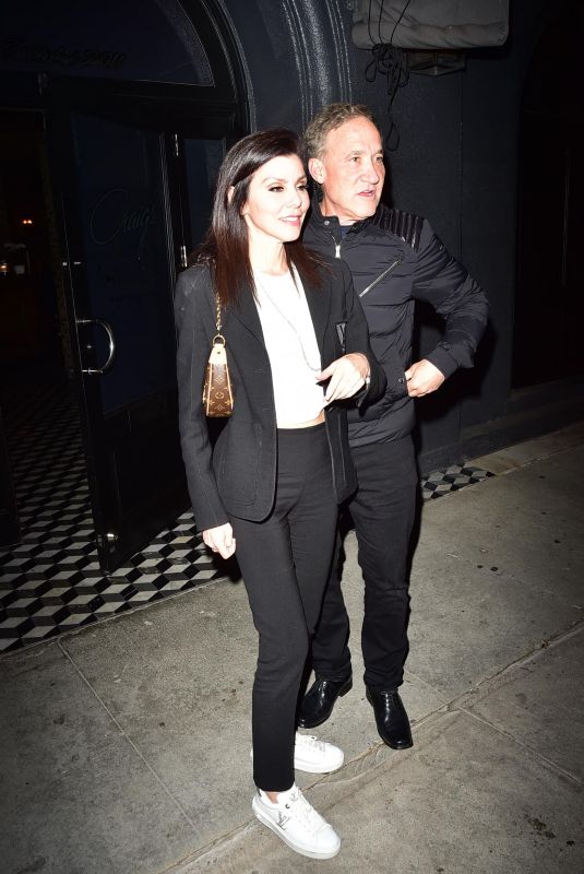 HEATHER DUBROW Out for Dinner at Craig