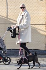 HEATHER RAE YOUNG Out with Her Baby and Her Dog in Newport Beach 11/17/2023