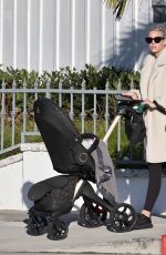 HEATHER RAE YOUNG Out with Her Baby and Her Dog in Newport Beach 11/17/2023