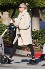 HEATHER RAE YOUNG Out with Her Baby and Her Dog in Newport Beach 11/17/2023