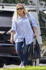 HILARY DUFF Out and About in Los Angeles 11/04/2023
