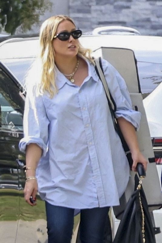 HILARY DUFF Out and About in Los Angeles 11/04/2023