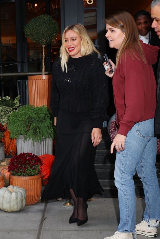 HILARY DUFF Out in New York 11/08/2023