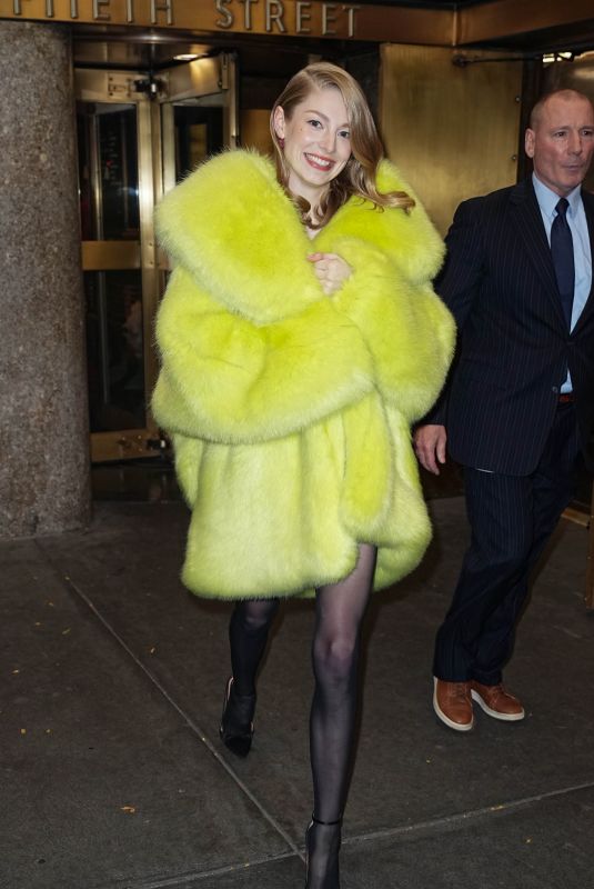 HUNTER SHCAFER Arrives at Tonight Show Starring Jimmy Fallon in New York 11/17/2023