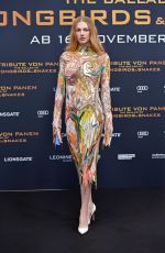 HUNTER SHCAFER at The Hunger Games: The Ballad of Songbirds and Snakes European Premiere 11/05/2023
