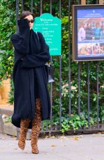 IRINA SHAYK Arrives at an Office Building in New York 11/21/2023