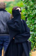 IRINA SHAYK Arrives at an Office Building in New York 11/21/2023