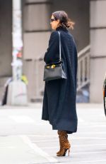 IRINA SHAYK Arrives at an Office Building in New York 11/21/2023