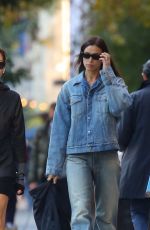 IRINA SHAYK in Double Denim Out and About in New York 11/03/2023