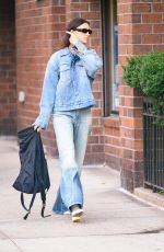 IRINA SHAYK in Double Denim Out and About in New York 11/03/2023