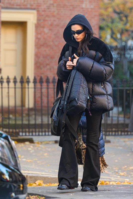 IRINA SHAYK Out and About in New York 11/14/2023