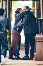 IRINA SHAYK Out with a Mysterious Guy in New York 11/08/2023