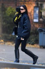 IRINA SHAYK Out with Her Dog in New York 11/20/2023