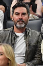 JANUARY JONES at NBA Game Between Los Angeles Clippers and San Antonio Spurs 10/29/2023