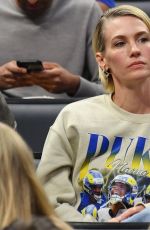 JANUARY JONES at NBA Game Between Los Angeles Clippers and San Antonio Spurs 10/29/2023