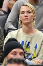 JANUARY JONES at NBA Game Between Los Angeles Clippers and San Antonio Spurs 10/29/2023
