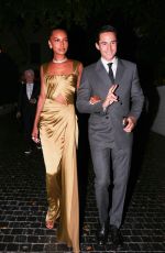 JASMINE TOOKES and Juan David Borrero Arrives at Fleur Room Lounge in West Hollywood 11/04/2023