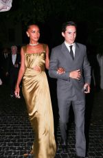 JASMINE TOOKES and Juan David Borrero Arrives at Fleur Room Lounge in West Hollywood 11/04/2023