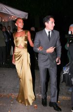 JASMINE TOOKES and Juan David Borrero Arrives at Fleur Room Lounge in West Hollywood 11/04/2023