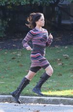 JENNA ORTEGA on the Set of Beetlejuice 2 in Boston 11/16/2023