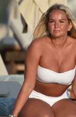 JENNIFER ELLISON in a White Bikini on a Holiday in Turkey 11/27/2023