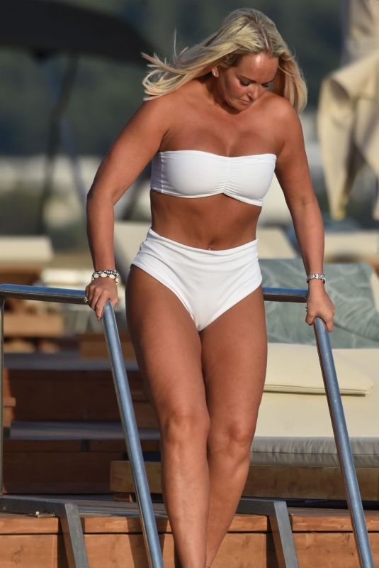 JENNIFER ELLISON in a White Bikini on a Holiday in Turkey 11/27/2023