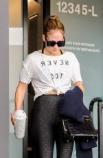 JENNIFER LOPEZ Leaves Workout in Los Angeles 11/28/2023