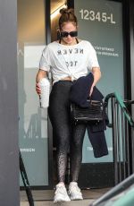 JENNIFER LOPEZ Leaves Workout in Los Angeles 11/28/2023