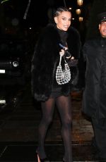 JESSICA AIDI Leaves Marco Verratti Birthday Party at Bristol Hotel in Paris 11/05/2023