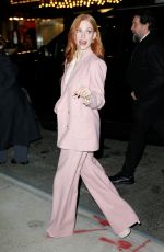 JESSICA CHASTAIN Arrives at Eileen Screening at Robin Williams Center in New York 11/14/2023